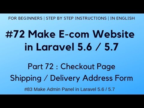 7 Make Admin Panel in Laravel 5 6 | Display Error Message on Login Failure | Logout Process
