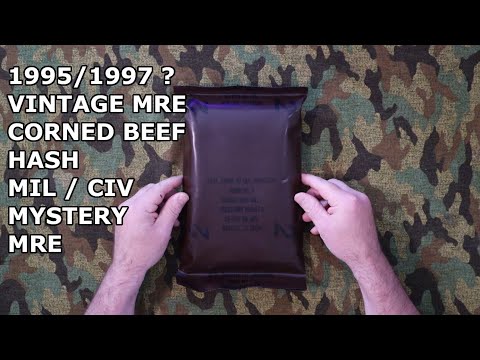 Review: 1995 - 1997 US vintage MRE Corned Beef Hash