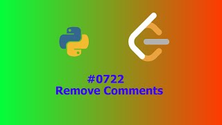 YouTube video 'No Sound Leetcode 722: Remove Comments'