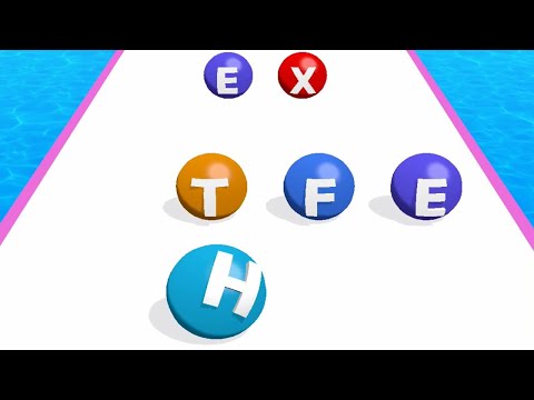 ABC Run - 2048 Alphabet Runner ! Levels Gameplay android,ios Part 35