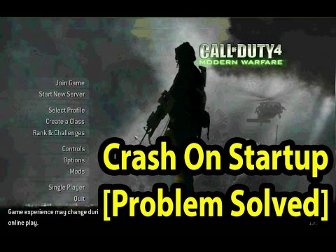 Call Of Duty 4 : Modern Warfare Multiplayer Crash On Startup [Solved]