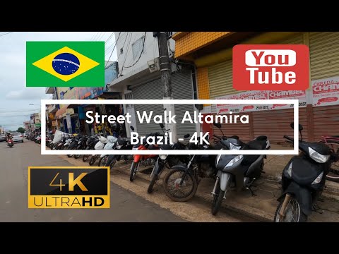 🇧🇷 Street Walk Altamira - Brazil - 4K
