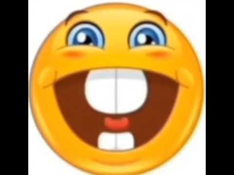 TikTok silly smiling emoji turning into sad goofy emoji with big teeth video