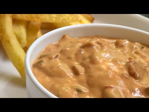 Andalouse sauce, Belgium andalouse fries sauce recipe, andalouse sauce recipe, potatoes dip recipe.