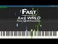 Juice WRLD - Fast (Piano Cover) Synthesia Tutorial by LittleTranscriber