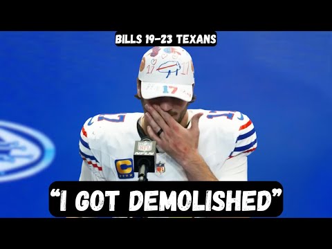 Josh Allen Post Game Press Conference Interview - Buffalo Bills vs Houston Texans