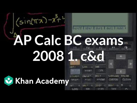 AP Calculus BC Exams: 2008 1 C & D