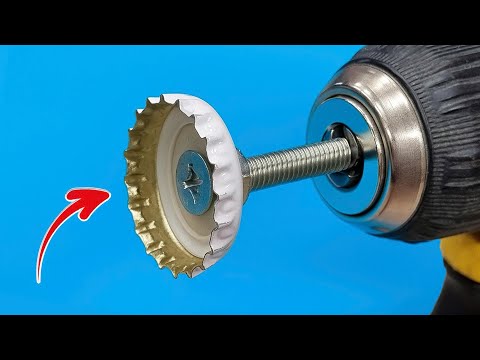 Just attach a bottle cap to a hand drill and you won’t believe the incredible results!