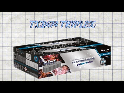 TXB674 KONESER POWER FESTIVAL 139 SHOTS F2 TRIPLEX #fireworks #feuerwerk #vuurwerk #fajerwerki #pyro