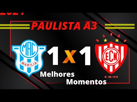 MARILIA 1 X 1 NOROESTE | PAULISTA A3 | 22/05/21