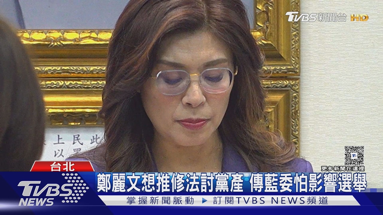 影音/鄭麗文想推修法討黨產 傳藍委怕影響選舉 白營表態不支持