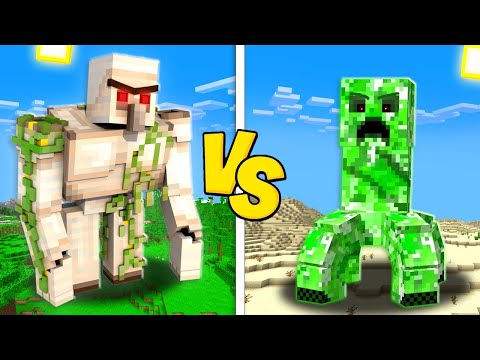 GOLEM GIGANTE CONTRO CREEPER GIGANTE - Minecraft ITA