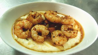 Shrimp with Grits and Red Eye Gravy