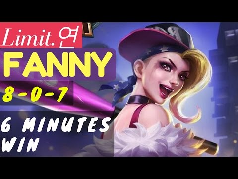 6 Minutes Win [Rank 1 Fanny] | Fanny Gameplay and build By  Limit.연 Mobile Legends Video