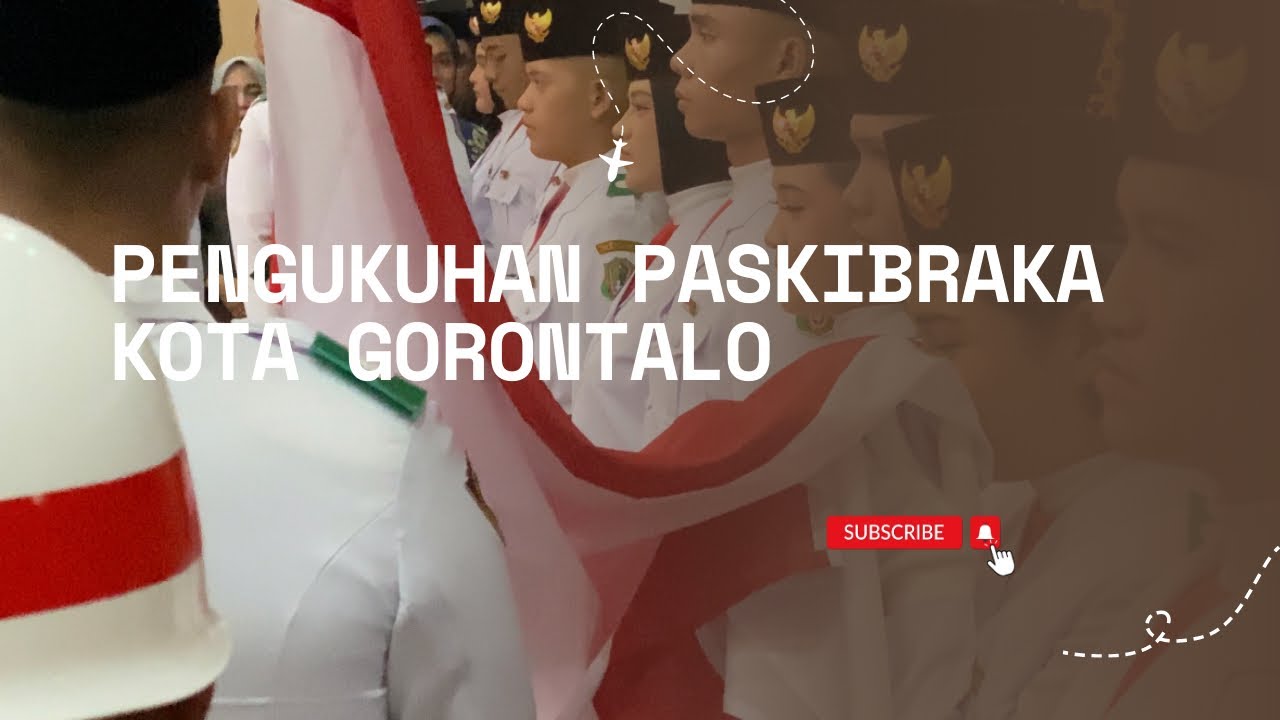 Marten Kukuhkan Paskibraka Kota Gorontalo Tahun 2023