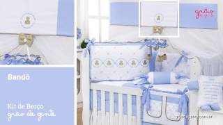 Quarto para Bebê sem Cama Babá Elegance Teddy Azul | Ref: 59209