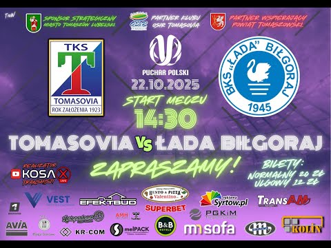 Tomasovia Tomaszów Lubelski - Łada Biłgoraj [ Na żywo 🔴 ] 22.10.2025 r.