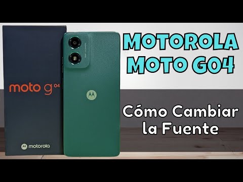 Cómo Cambiar la Fuente Motorola Moto G04