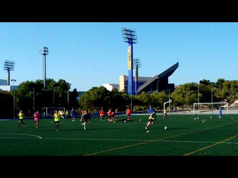 CL Futbol Coach Working with Hercules CF U13