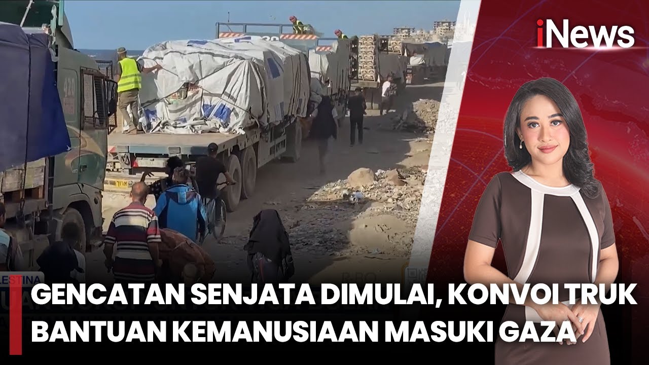 Truk Bantuan Mulai Masuk Gaza, Bantuan Cukup Untuk 3 Bulan | iNews Sore (11/10)