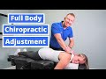 Pinched Nerve In Neck Relief With Full Body Chiropractic Adjustment Chiropractor Exam Adjustment