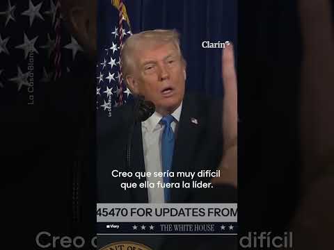 "No tiene apoyo ni respeto", dijo Trump sobre Corina Machado