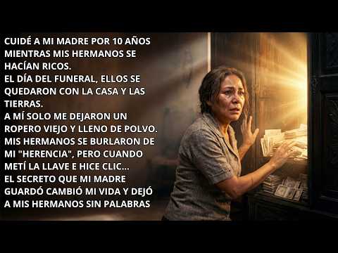 Cuidé a mi madre 10 años y mis hermanos me humillaron, hasta que abrí aquel ropero viejo