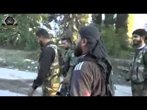 جولة ميدانية في موقع أصفر ونجار من قبل أبو عزام قائد كتائب الفاروق وأبو الزير من قيادة المجلس العسكري الثوري في الحسكة