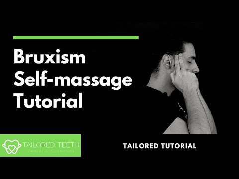 Bruxism self massage for muscle pain relief
