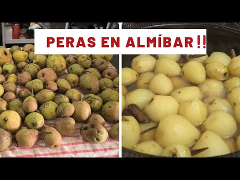 Cómo Hacer PERAS EN ALMÍBAR 🍐🍐🍐 Receta Fácil y Rápida‼️