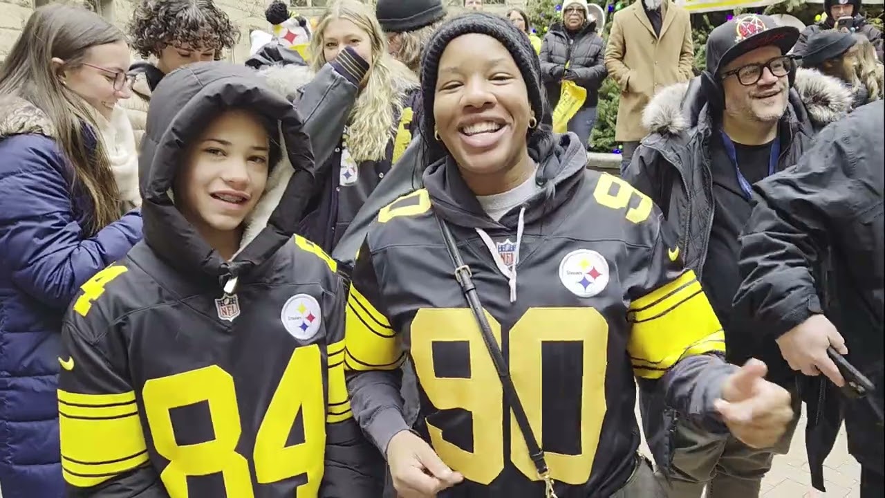 Steelers fans pumped up for playoff game against the Texans!