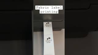 printing my own fabric labels