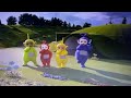 The Teletubbies Walk To The Magic Windmill With T U F F Puppy Title Card Music Orange Picking