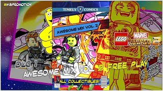 Lego Marvel Superheroes 2: Guardians of the Galaxy Vol. 2 DLC FREE PLAY (All Collectibles) - HTG