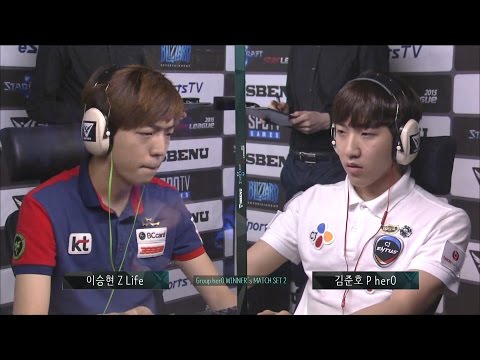 [SBENU SSL 2015] Life vs herO  RO.16 Group herO Winner's Match set2 -EsportsTV, Starcraft 2
