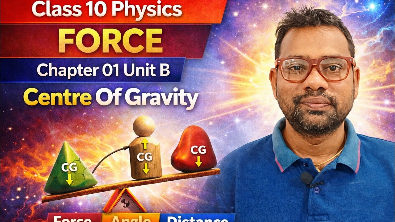 ICSE PHYSICS CLASS10 Chapter-1 (Unit B) CENTRE OF GRAVITY