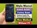Stylo Marvel Hard Factory Reset