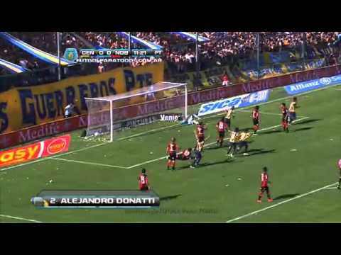 Gol de Donatti  Rosario Central 1   Newell's 0  Fecha 12  Torneo Inicial 2013  Fútbol Para Todos