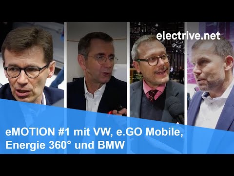 eMOTION #1 mit VW, e.GO Mobile, Energie 360° und BMW