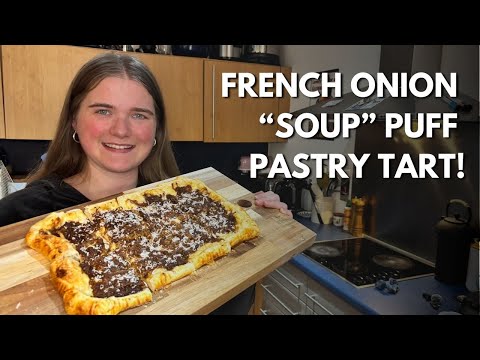 How to Make a French Onion Soup Puff Pastry Tart!