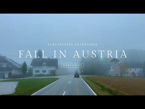 Austria Scenic Drive in Autumn | Foggy Roads & Village Life 4K