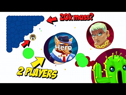 Agar.io: Corner AFK trolling + Funny moments + Solo Game-play