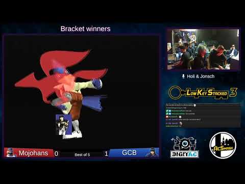 Low Key Stacked #3 Melee - Winners Finals - Mojohans (Falco/Fox) vs. GcB (Marth)