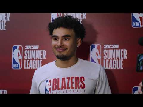 Justin Minaya Post-Game Media Availability | July 15, 2024 | Portland Trail Blazers