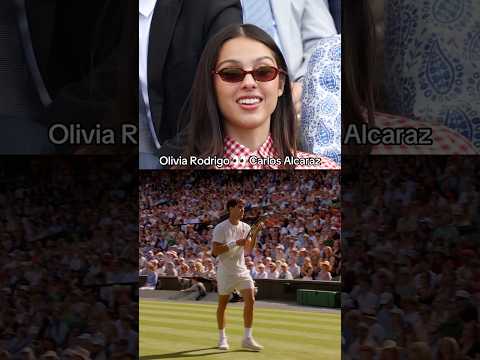 Olivia Rodrigo is amazed by Carlos Alcaraz 🙌 #shorts #wimbledon #tennistournament #oliviarodrigo