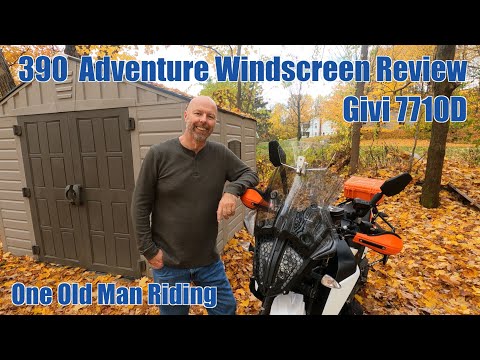 390 Adventure Givi 7710D Windscreen (Two Year Review)