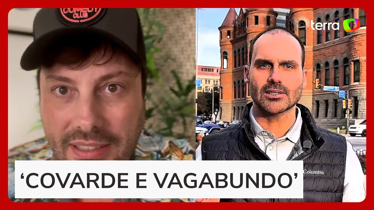 Danilo Gentili xinga Eduardo Bolsonaro por decisão de morar nos EUA