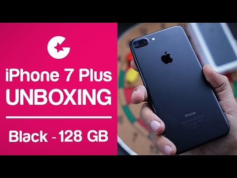 Apple iPhone 7 Plus Unboxing & First Impression ( Matte Black - 128GB ) Video