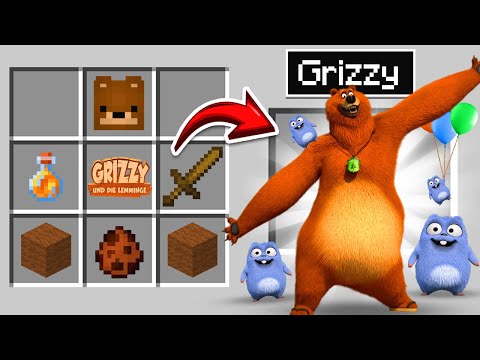 MINECRAFT, but YOU CAN CRAFTE GRIZZY AND THE LEMMINGS!😱