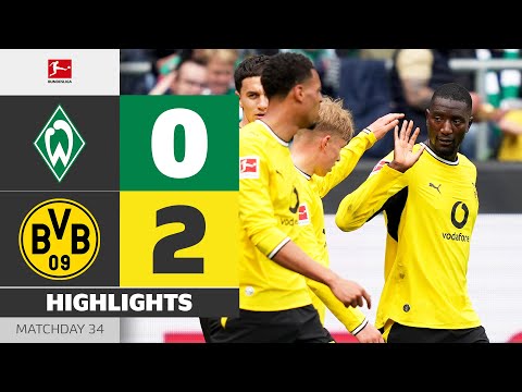 SV Sport Verein Werder Bremen 0-2 BV Ballspiel Verein Borussia Dortmund